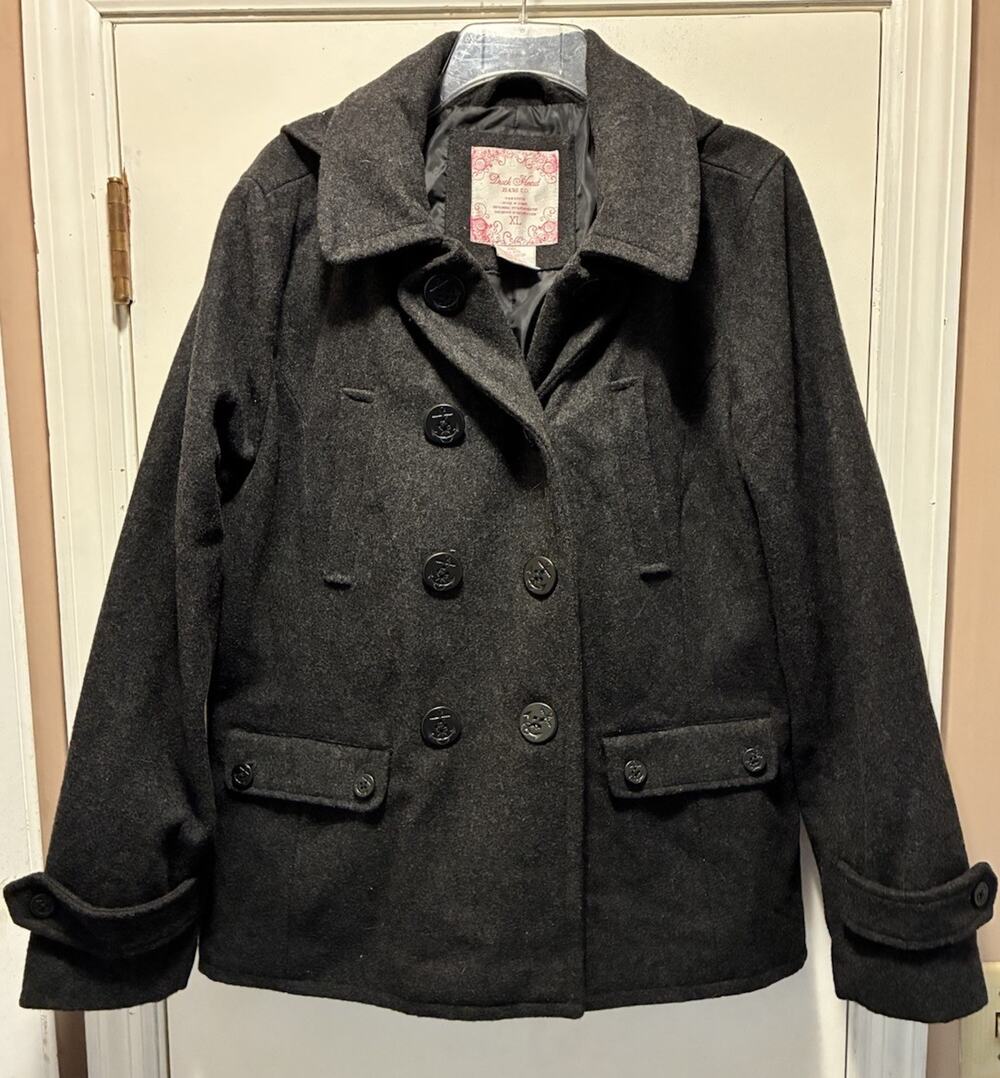 Duck Head Wool Hooded Coat Ladies XL